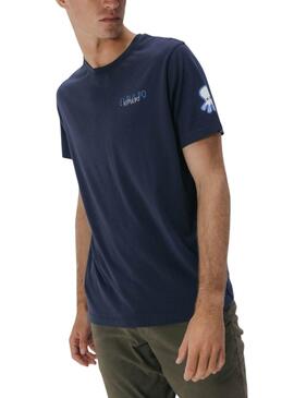 T-shirt El Pulpo triple logo bleu pour homme