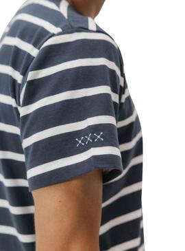 Maillot El Pulpo à rayures bleu marine pour homme
