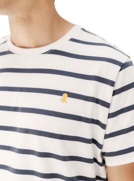 Maillot El Pulpo à rayures blanc pour homme