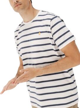 Maillot El Pulpo à rayures blanc pour homme