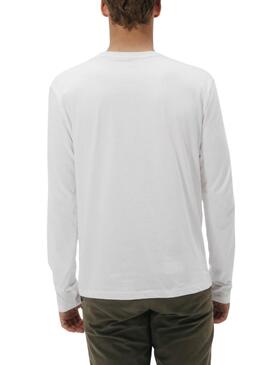 T-shirt El Pulpo à manches longues blanc pour homme