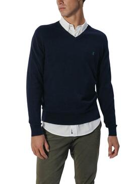 Maillot El Pulpo col en V basique bleu marine pour homme