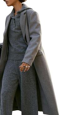 Manteau Vila Visolo gris pour femme.