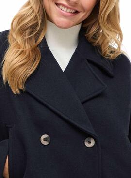 Manteau court Vila Kamina bleu marine pour femme