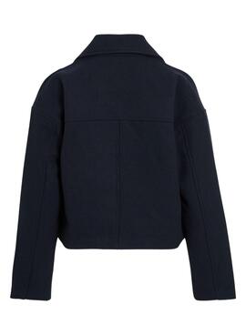 Manteau court Vila Kamina bleu marine pour femme
