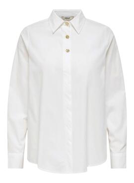 Chemise Only Sable blanc pour femme