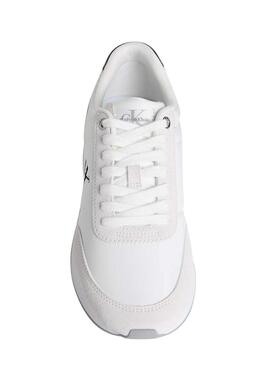 Sneakers Calvin Klein Jeans Retro Runner blanc pour femme