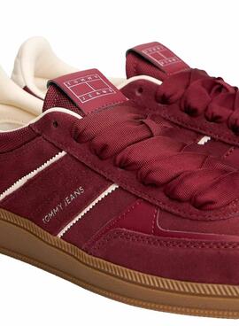 Chaussures Tommy Jeans The Greenwich grenat pour femme