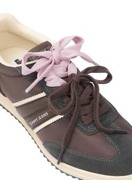 Chaussures de sport Tommy Jeans Low Profile Runner marron pour femme
