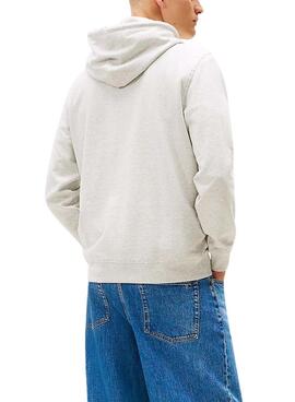Sweatshirt Tommy Jeans DNA 1985 gris pour homme