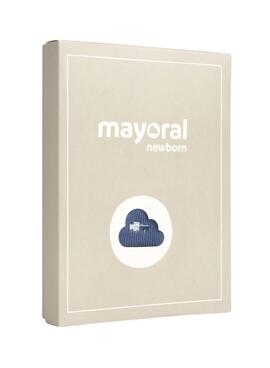 Ensemble deux pièces Mayoral salopette bleue pour bébé.