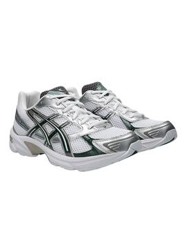Chaussures Asics Gel 1130 argent et vert pour femme
