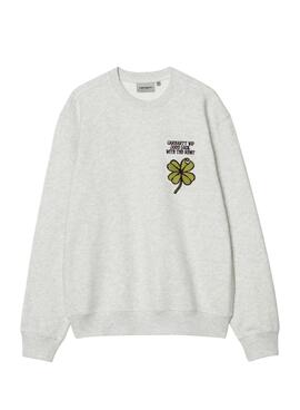 Sweat à capuche Carhartt Clover gris pour homme