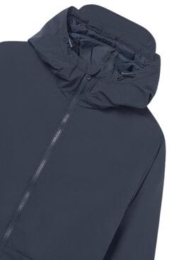 Parka bleue Mayoral ombre pour garçon.