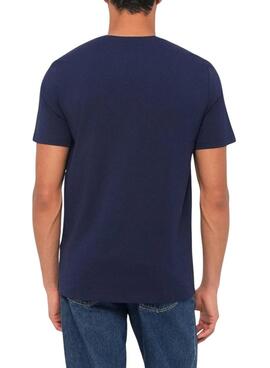 T-shirt Calvin Klein 2Tone bleu marine pour homme