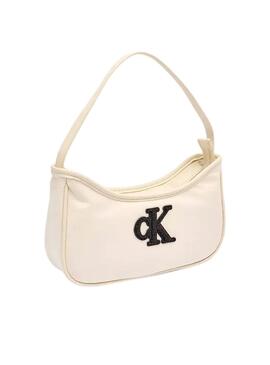 Sac à dos Calvin Klein Teddy Logo blanc pour fille