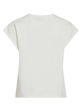 T-shirt Vila Vinorata blanc pour femme
