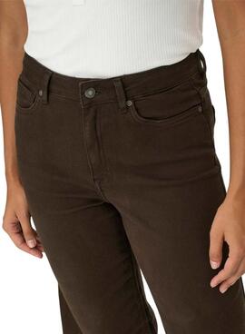 Pantalon en jean Only Madison marron pour femme