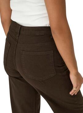 Pantalon en jean Only Madison marron pour femme