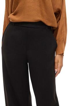 Pantalon Vila Vivarone noir pour femme