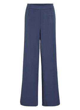 Pantalon Vila Vivarone bleu pour femme.