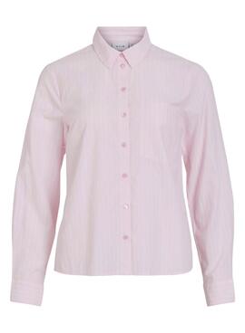 Chemise Vila Darma rose à rayures pour femme