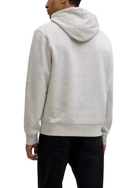 Sweat à capuche Jack and Jones Corp gris pour homme