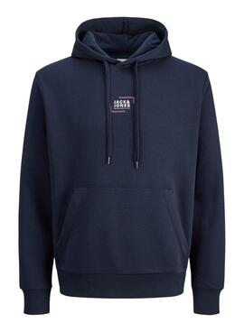 Sweat-shirt Jack and Jones Corp marine pour homme