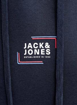 Sweat-shirt Jack and Jones Corp marine pour homme