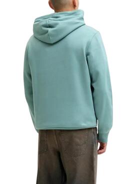 Sweat-shirt Jack and Jones Corp turquoise pour homme
