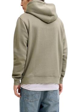 Sweatshirt Jack and Jones Soho verte pour homme.