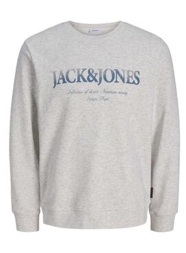 Sweatshirt Jack and Jones Devin gris pour homme