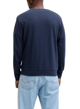 Sweatshirt Jack and Jones Devin bleu marine pour homme