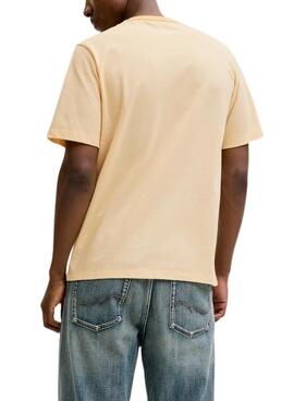T-shirt Jack and Jones Blualves jaune pour homme