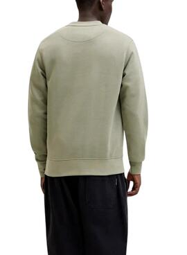 Sweatshirt Jack and Jones Soho verte pour homme.