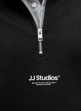 Sweat à capuche Jack and Jones Soho noir pour homme.