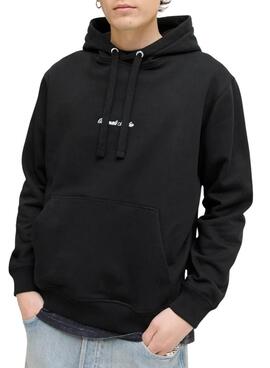 Sweat à capuche Jack and Jones Norrebro noir pour homme