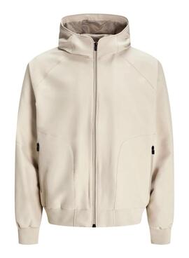 Veste bomber beige Jack and Jones parfaite pour homme