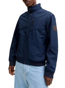 Veste de chasse Jack and Jones Parker bleue pour homme