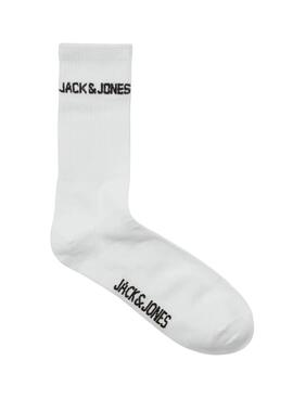 Paquet de chaussettes Jack and Jones Melvin blanc pour homme