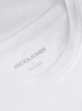 T-shirt Jack and Jones Rain blanc pour homme