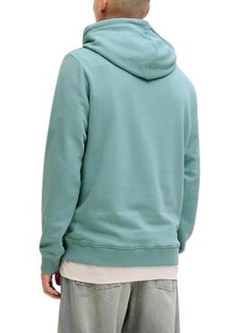 Sweatshirt Jack and Jones Rain turquoise pour homme.