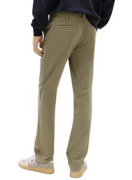 Pantalon Tommy Jeans Scanton chino vert pour homme