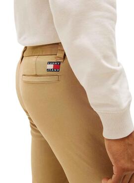 Jean Tommy Jeans Scanton chino beige pour homme