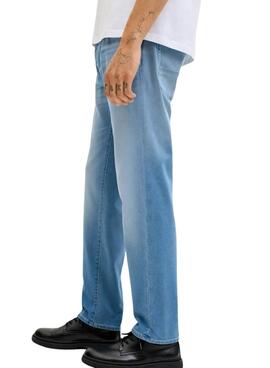 Jean Jack and Jones Mike en denim claro pour homme.