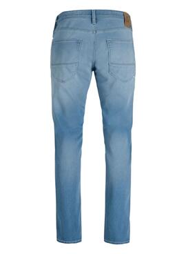 Jean Jack and Jones Mike en denim claro pour homme.