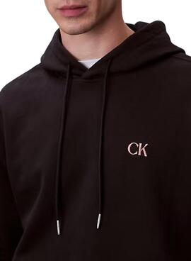 Sweatshirt Calvin Klein Jeans Circle noir pour homme