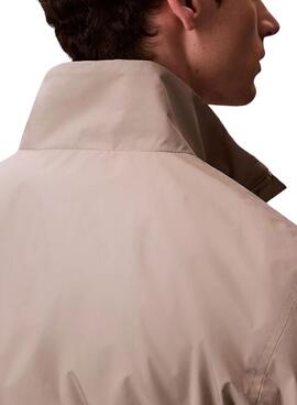 Veste Calvin Klein Jeans Harrington beige pour homme