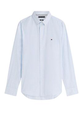 Chemise Tommy Hilfiger Gingham blanc et bleu pour homme