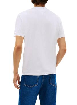 T-shirt à poche blanche Tommy Hilfiger pour homme